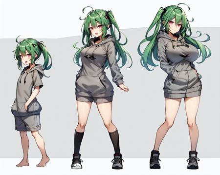 26294-3084622457-(masterpiece), (best quality), (full body), ageprogression, green hair, pink eyes, (teenager, flat chest), (adult, medium breast.png